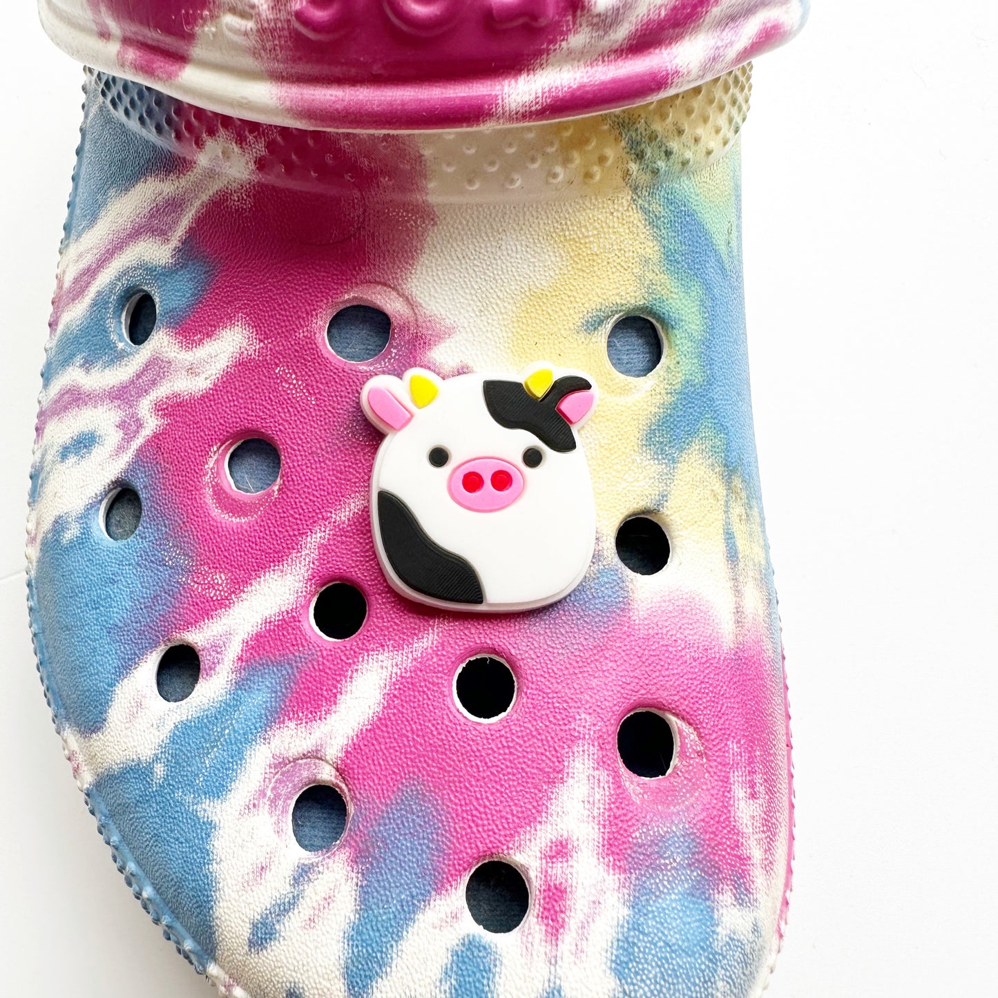 Black Stipes Cow Charm