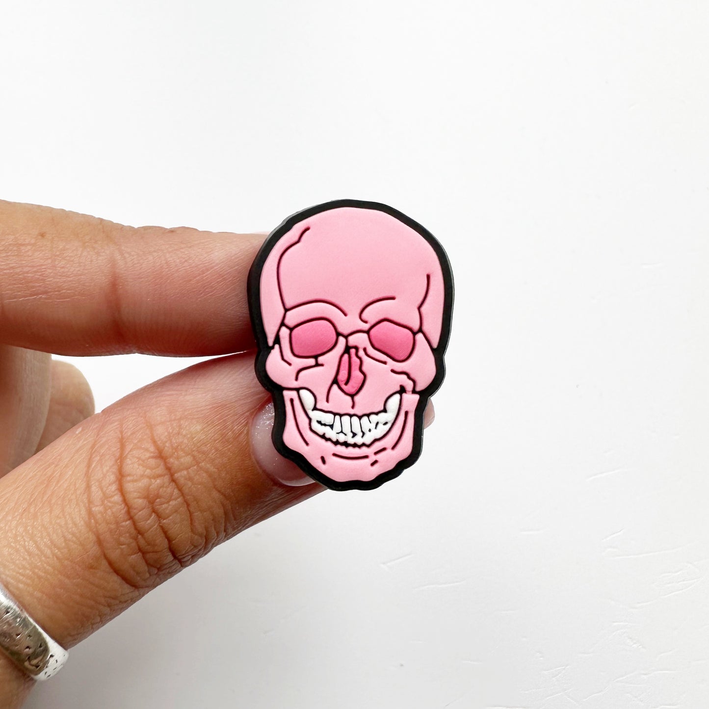 Pink Skull Charm