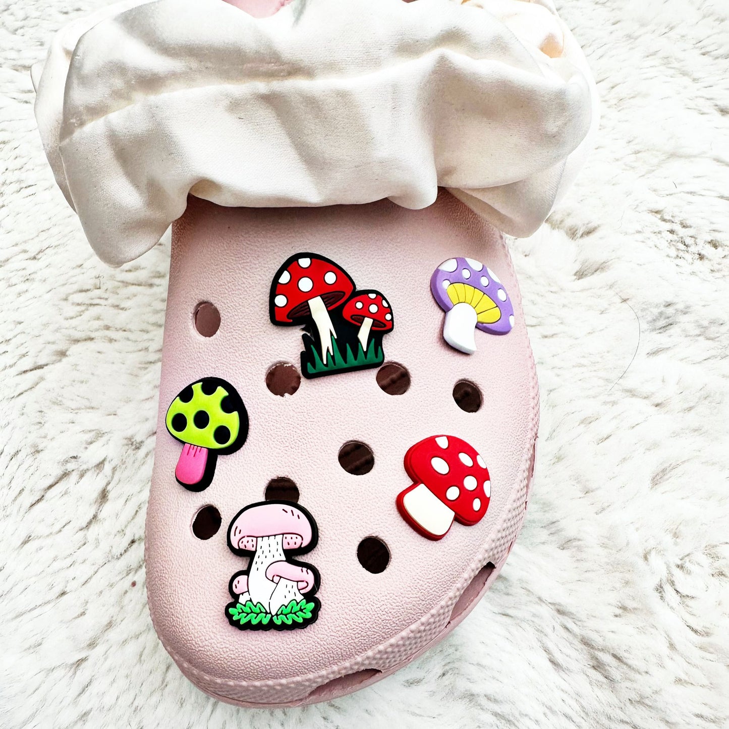Red Toadstools Shoe Charm