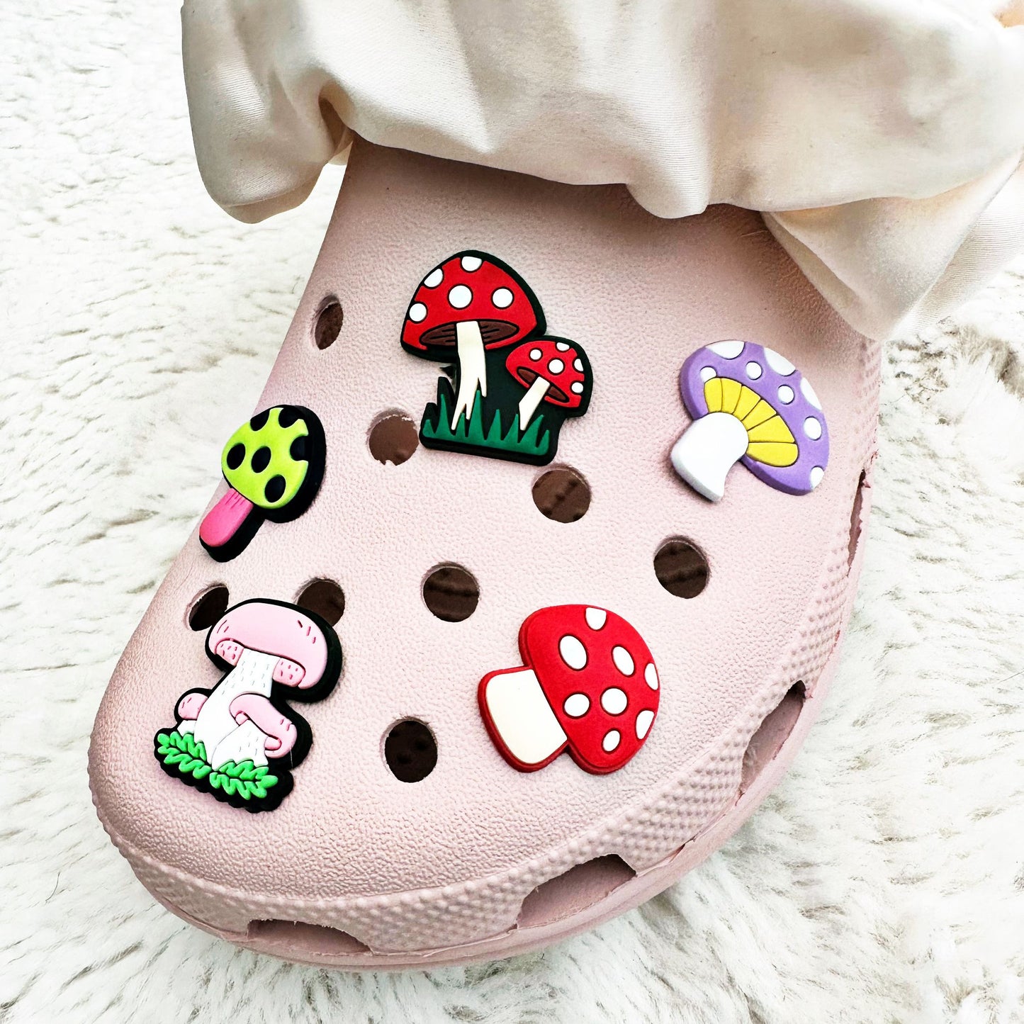 Red Toadstools Shoe Charm