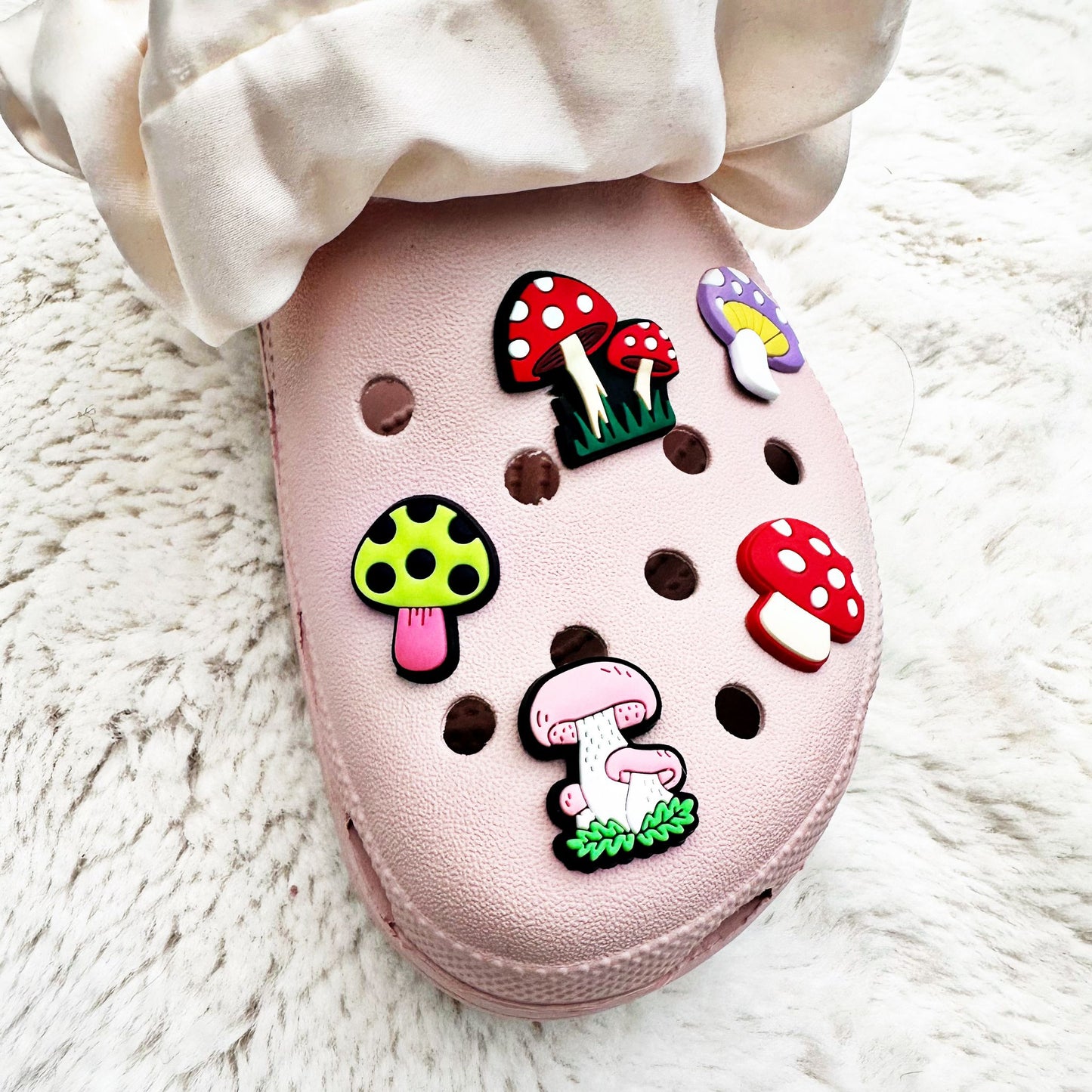 Red Toadstools Shoe Charm