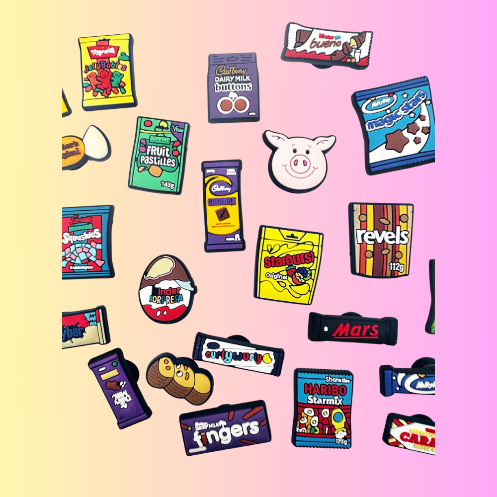 British Sweets Shoe Charms