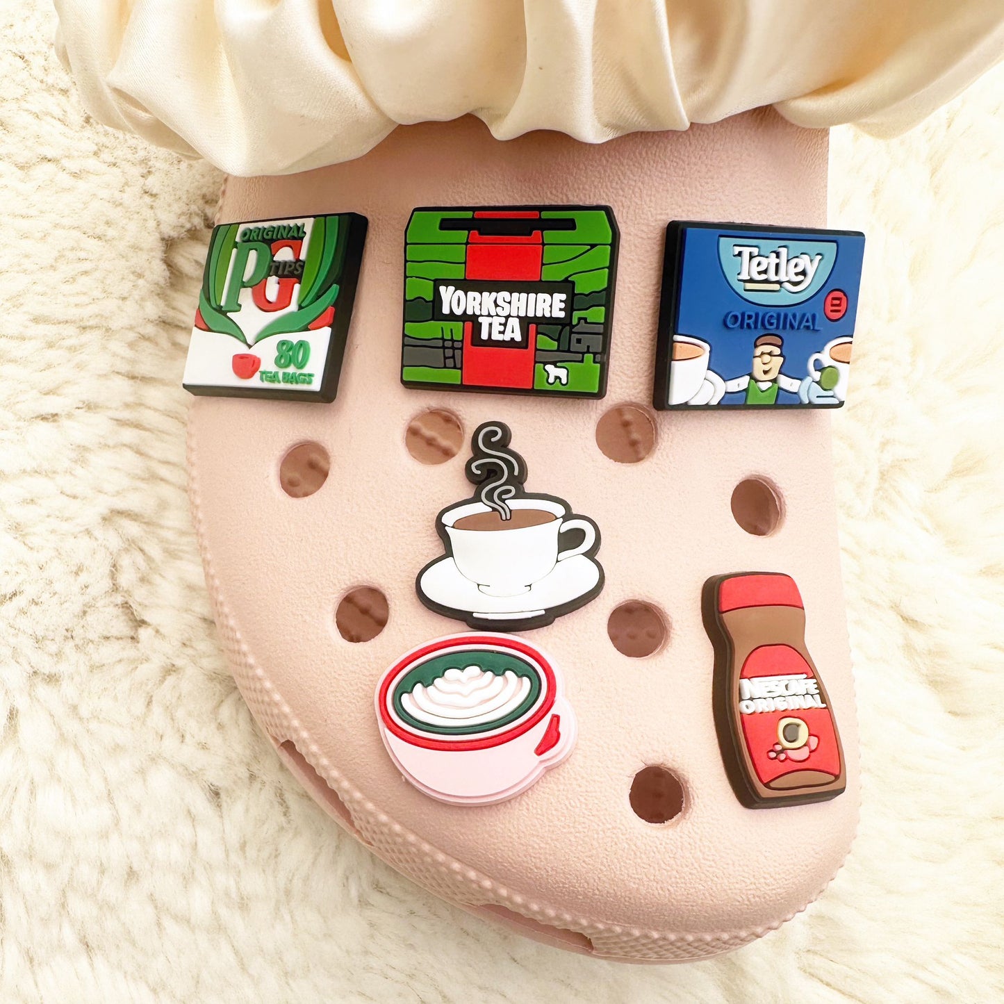Nescafe Coffee Jar Shoe Charm