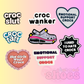 Croc Related Shoe Charms - Croc Slut - Croc Wanker - Croc Tart