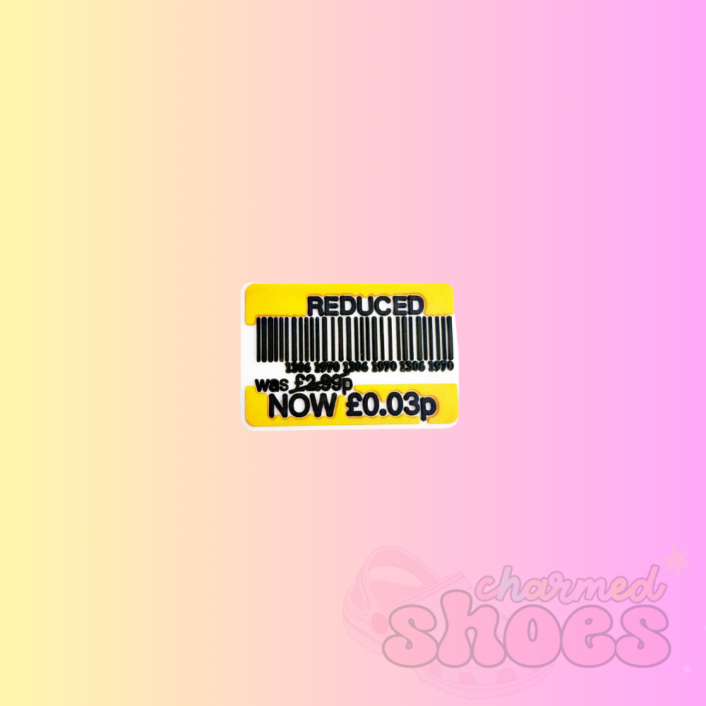 Reduced Sticker Shoe Charm