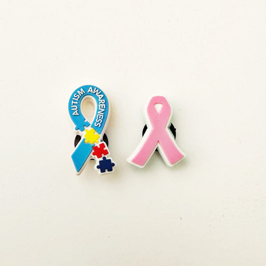 Awareness Ribbon Croc Charm - 1 PER CUSTOMER