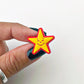 Yellow Smiley Star Charm