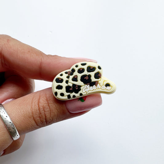 Leopard Print Hat Charm