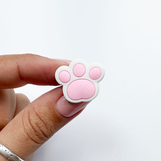 Pink Pawprint Charm