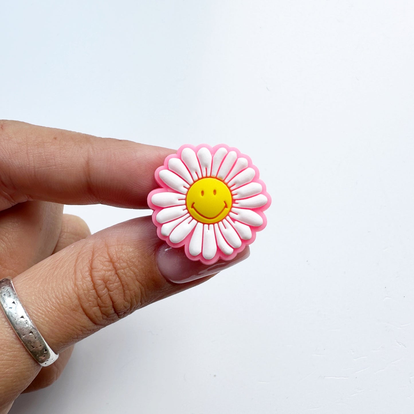 Pink Daisy Charm