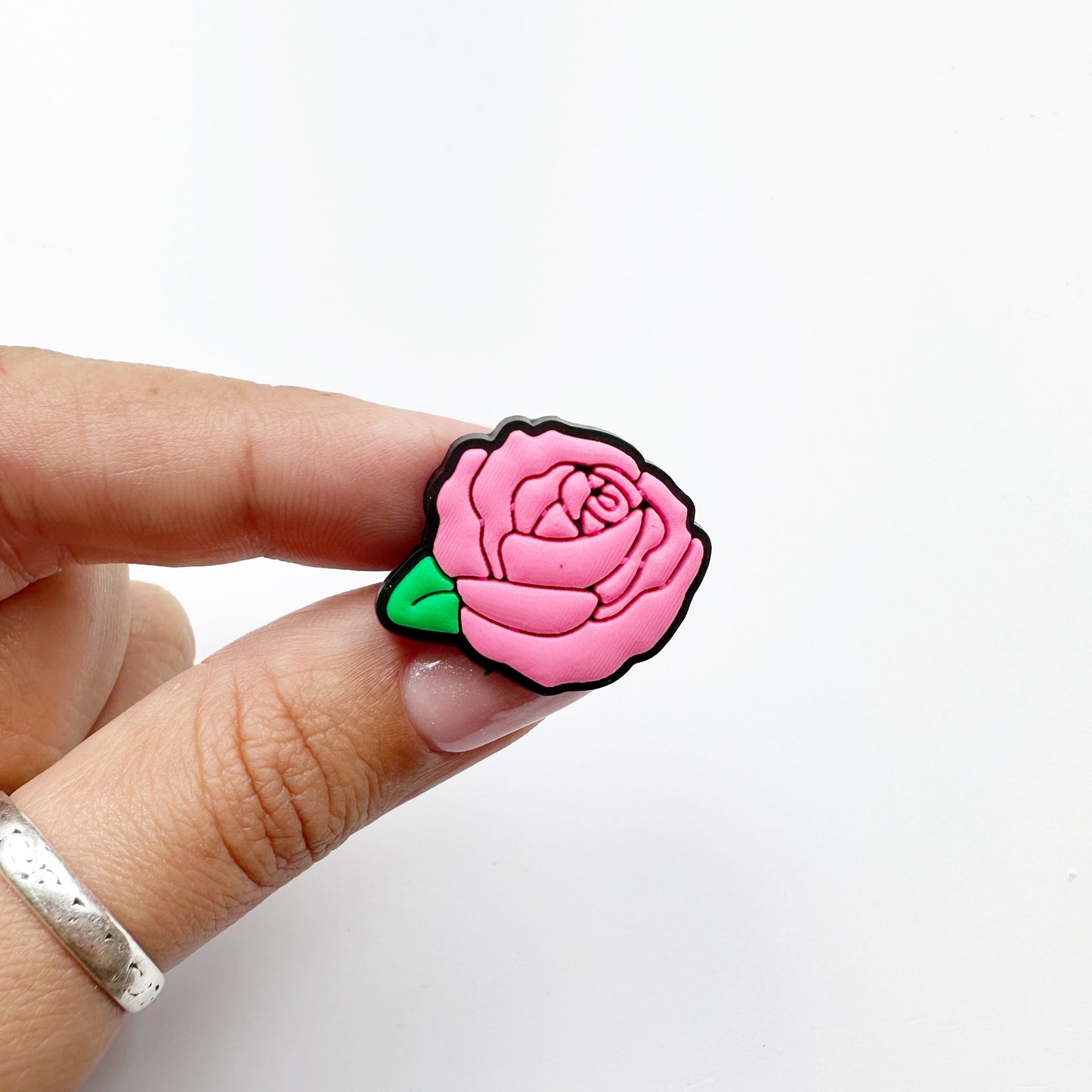 Pink Rose Charm