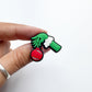 Green Christmas Face Charm