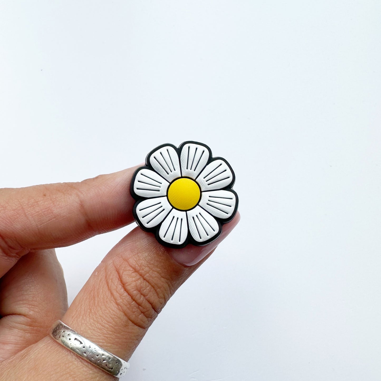 White Flower Charm