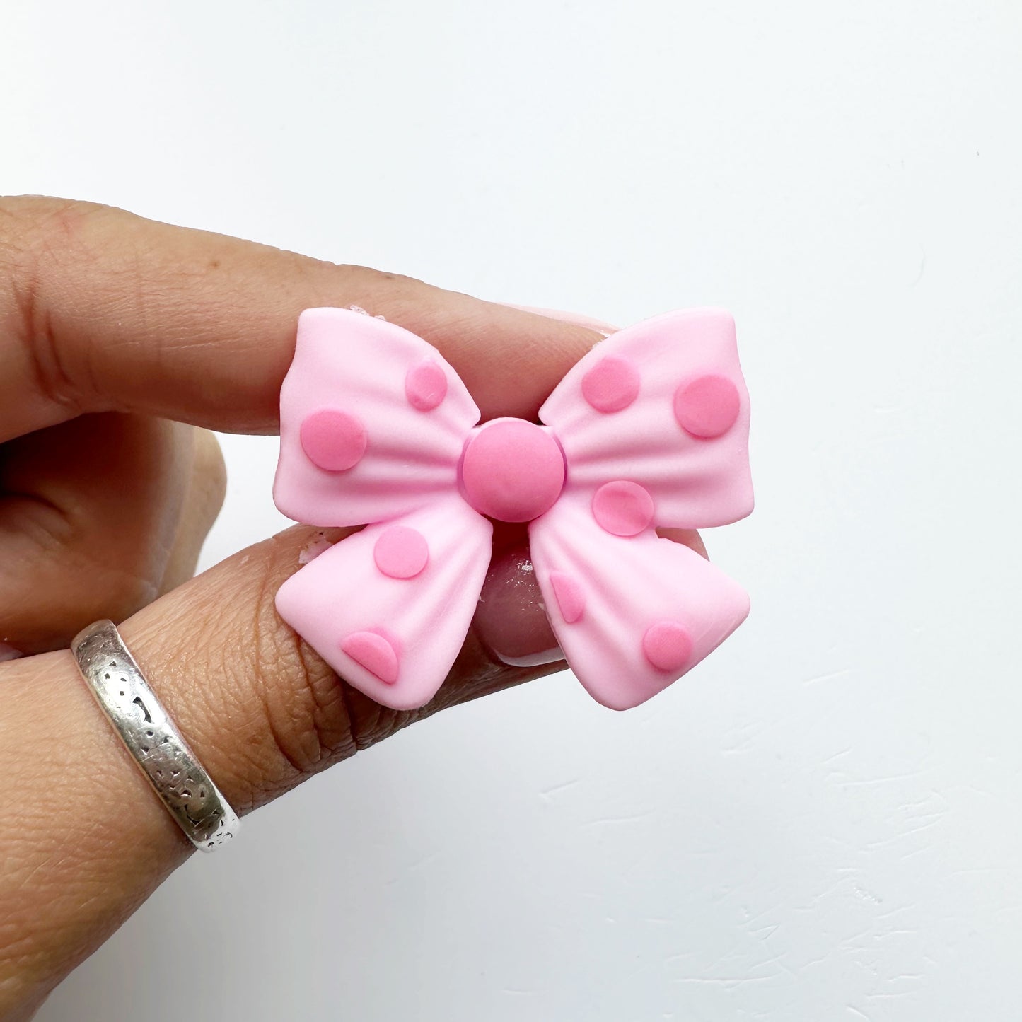 Pink Bow Charm