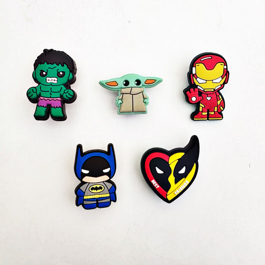 Superhero Shoe Charms