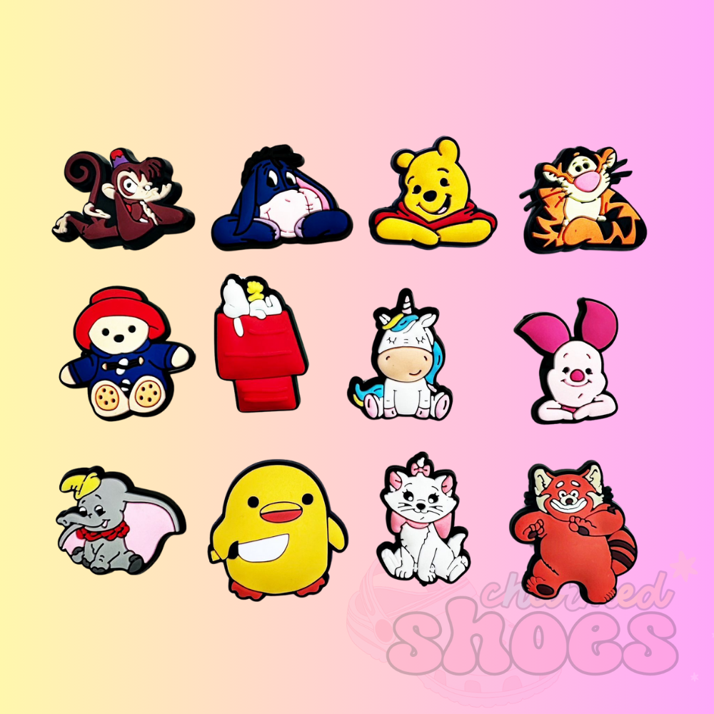 Animal Character Shoe Charms