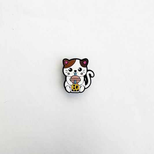 Boba Tea Cat Charm