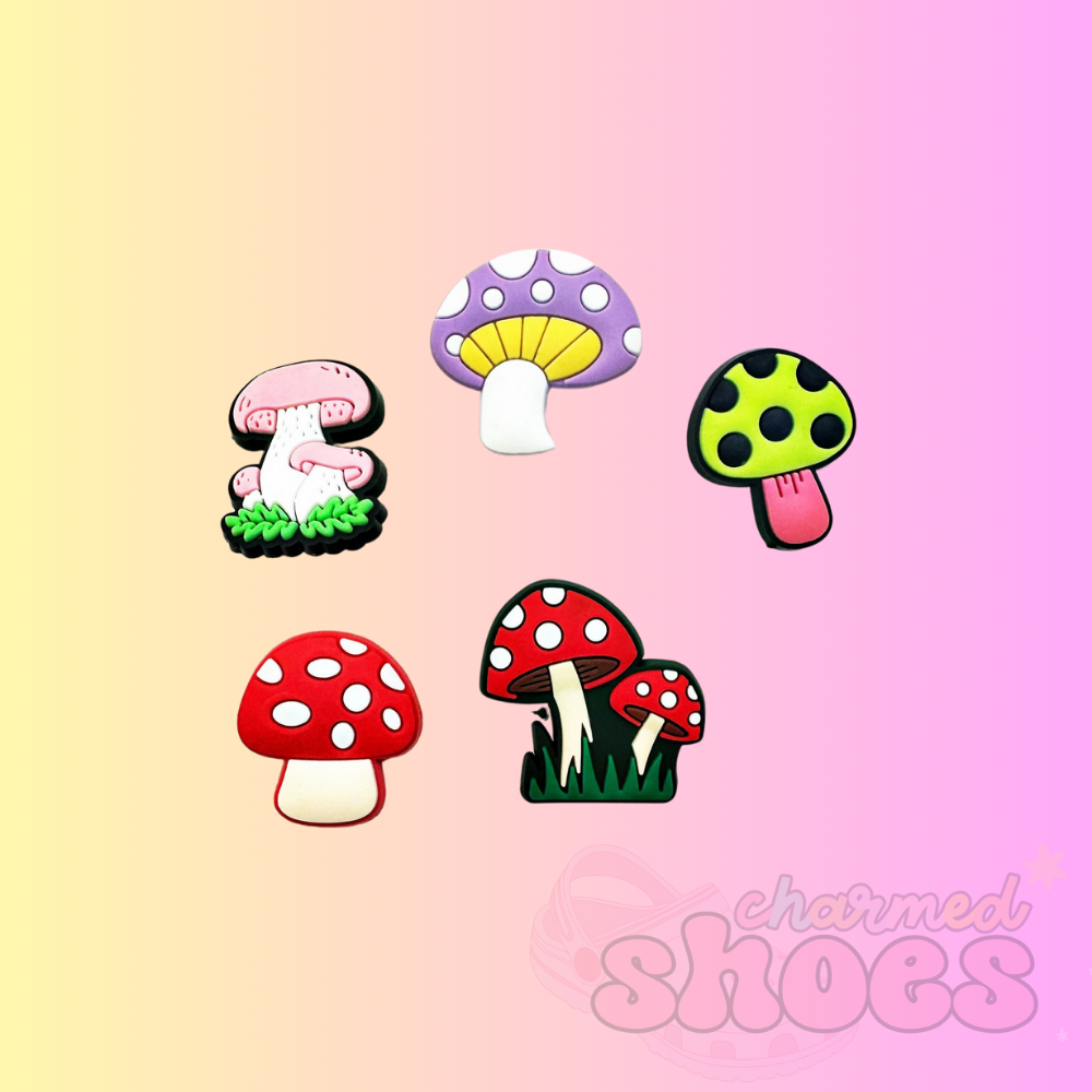 Red Toadstools Shoe Charm